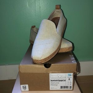 NWT Toms Deconstructed Alpargata Cork Slip On Shoe